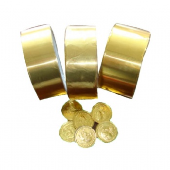 8011  golden aluminium chocolate coins foil