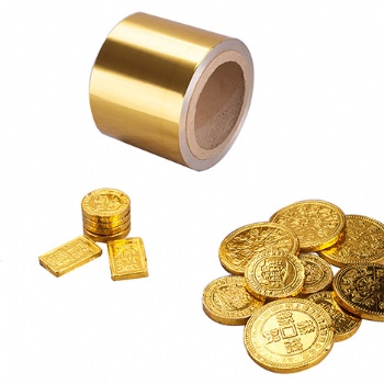 8011  golden aluminium chocolate coins foil
