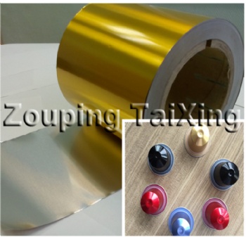 coffee capslue aluminium foil